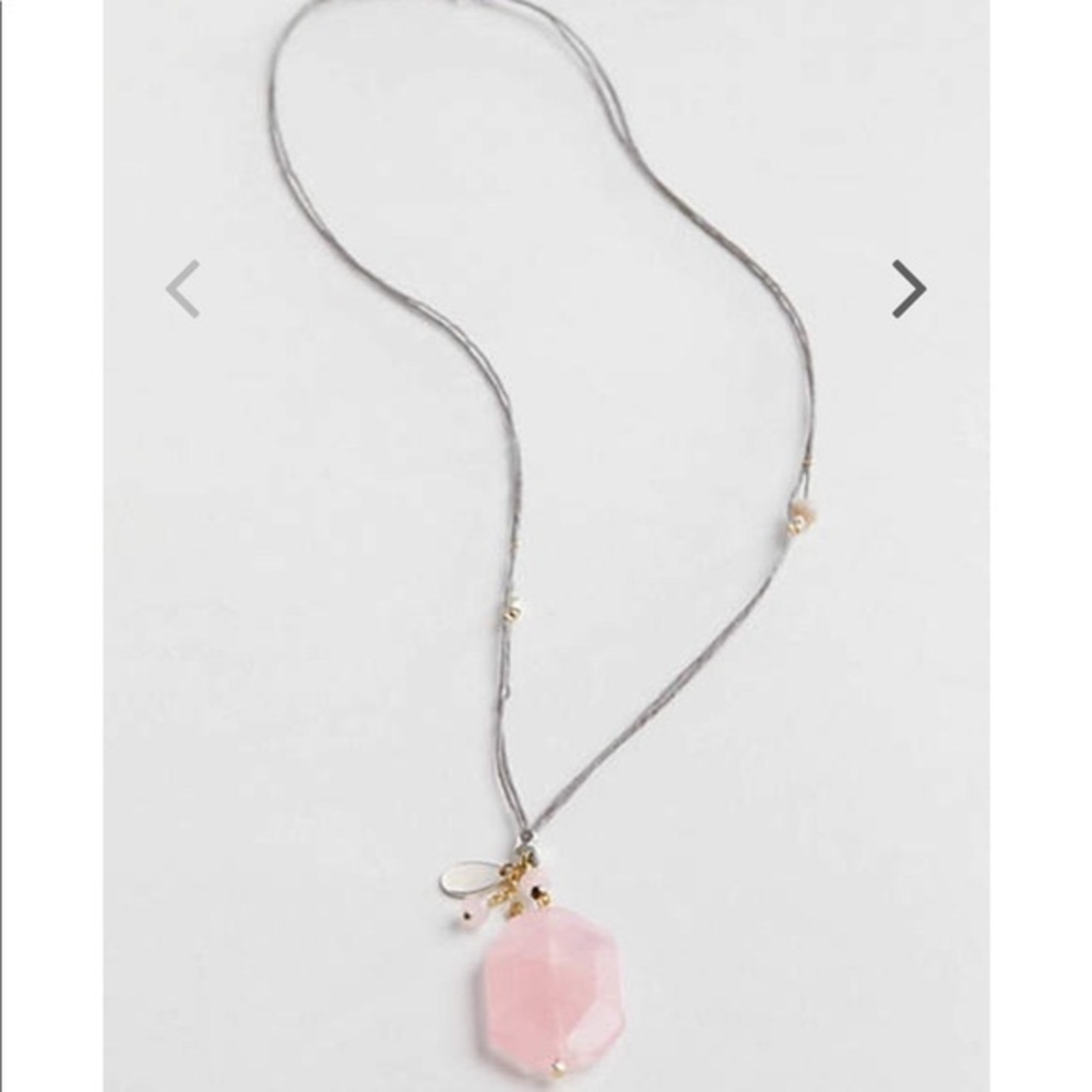 J.Jill Rose Quartz Adjustable Necklace